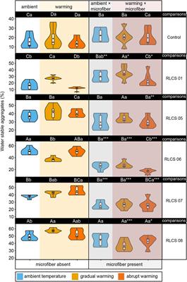 Increasing Temperature and Microplastic Fibers Jointly Influence Soil Aggregation by Saprobic Fungi